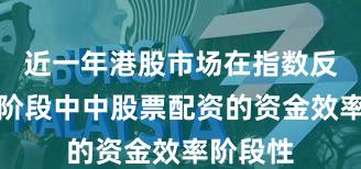近一年港股市场在指数反复拉锯阶段中中股票配资的资金效率阶段性