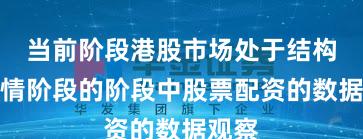 当前阶段港股市场处于结构性行情阶段的阶段中股票配资的数据观察